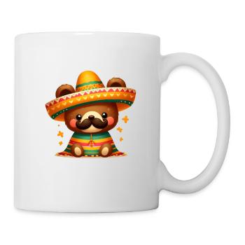 Cinco de Mayo Bear with Mustache - Mug - white - Right