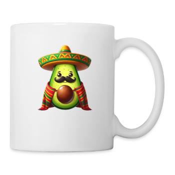 Cinco de Mayo Moustache à l’avocat - Mug blanc - blanc - Droite