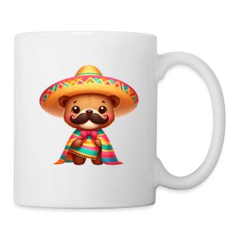 Cinco de Mayo Bear with Mustache - Mug - white - Right