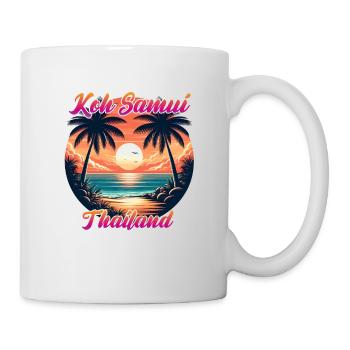 Coucher de soleil sur Koh Samui - Mug blanc - blanc - Droite