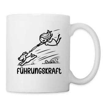 Führungskraft Hund Hundehalterin Geschenkidee - Tasse - Weiß - Rechts