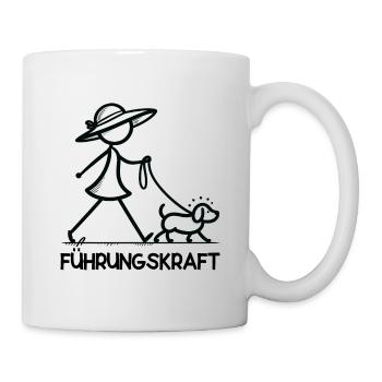 Führungskraft Hund Hundehalterin Geschenkidee - Tasse - Weiß - Rechts