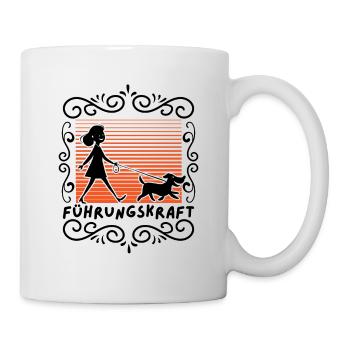 Hundehalterin Geschenkidee Führungskraft Hund Witz - Tasse - Weiß - Rechts