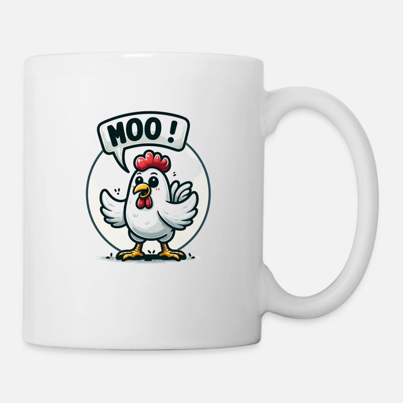 Das Huhn macht Muh - Tasse - Weiß