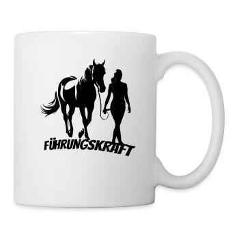 Führungskraft Pferd Reiten Geschenkidee Humor - Tasse - Weiß - Rechts