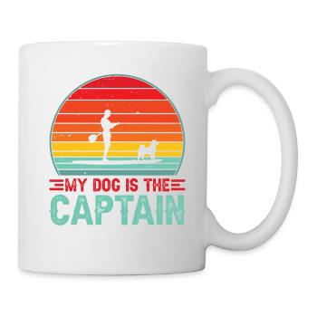 Stand Up Paddle avec chien Sun SUP cadeau - Mug blanc - blanc - Droite