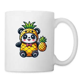 Panda en costume d’ananas - Mug blanc - blanc - Droite