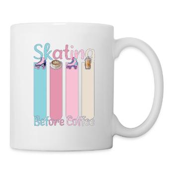 Rollerskater Party Retro Feels Of Disco Night Gift - Mug - white - Right