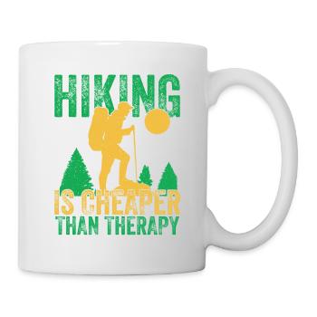Escalade Alpinisme Randonnée Thérapie Randonnée en montagne - Mug blanc - blanc - Droite