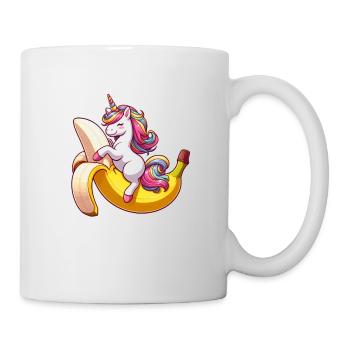 Unicorn on banana - Mug - white - Right