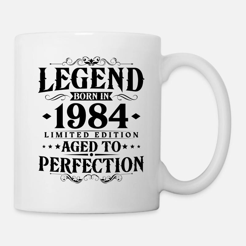Légende 1984 Vintage Born Vintage Anniversaire - Mug blanc - blanc