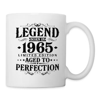 Légende Depuis 1965 Vintage Vintage Anniversaire - Mug blanc - blanc - Droite