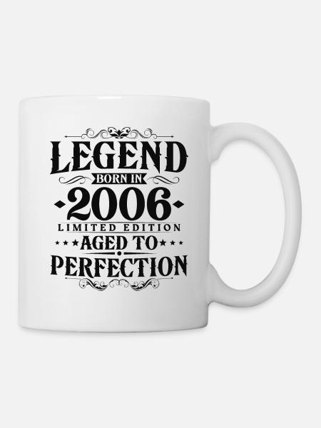 Légende 2006 Vintage Born Vintage Anniversaire - Mug blanc - blanc