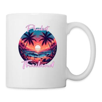 Sonnenuntergang in Phuket - Tasse - Weiß - Rechts