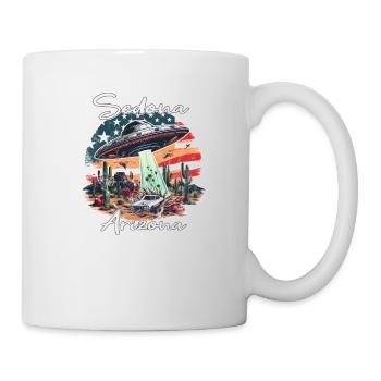 UFO over Sedona, Arizona - Mug - white - Right