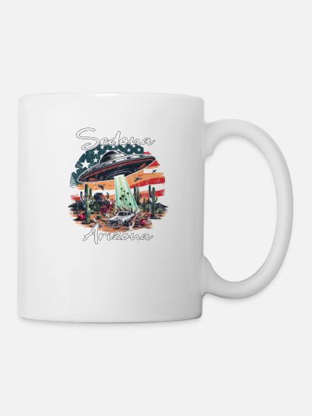 OVNI au-dessus de Sedona, Arizona - Mug blanc - blanc