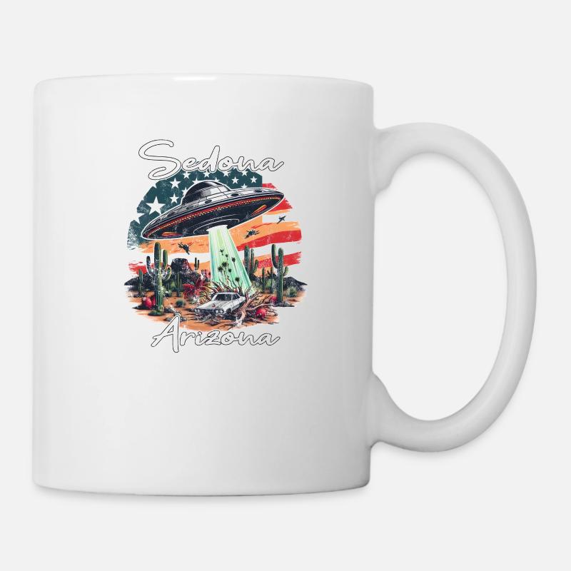 OVNI au-dessus de Sedona, Arizona - Mug blanc - blanc