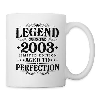Légende 2003 Vintage Born Vintage Anniversaire - Mug blanc - blanc - Droite