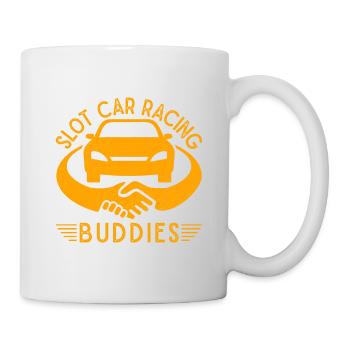 Slot Car RacIng Buddies Drag Racing Gift - Tasse - Weiß - Rechts