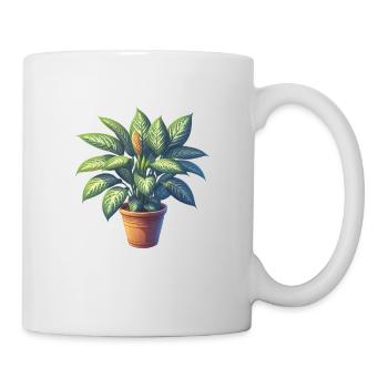 Dieffenbachia plant in pot - Mug - white - Right