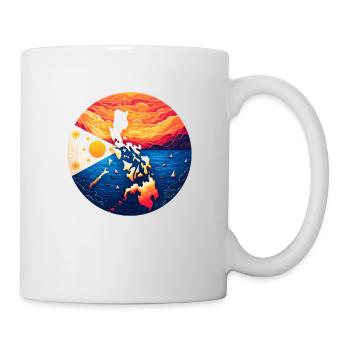 Sunset over the Philippines - Mug - white - Right