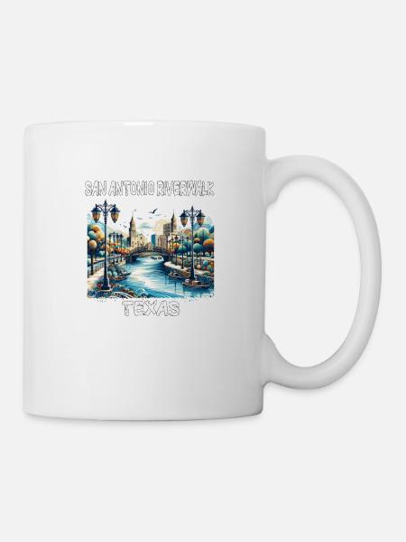 San Antonio Riverwalk, Texas - Tasse - Weiß