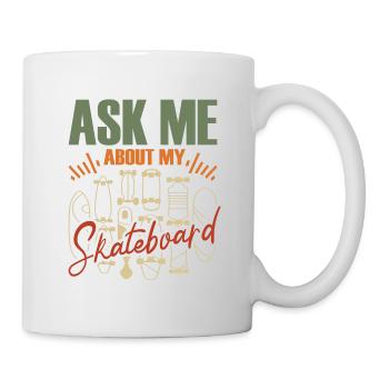 Skateboarding Skateboard Design For Skateboarder - Tasse - Weiß - Rechts