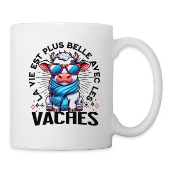 Drôle Fermier Citation Agriculteur Cool Fermier - Mug blanc - blanc - Droite