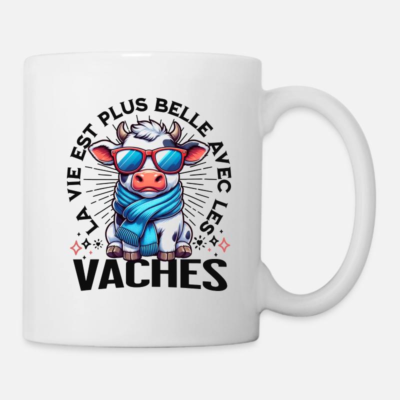 Drôle Fermier Citation Agriculteur Cool Fermier - Mug blanc - blanc