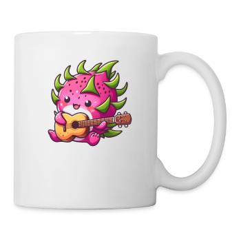 Drachenfrucht spielt Gitarre - Tasse - Weiß - Rechts