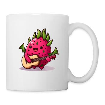 Drachenfrucht spielt Gitarre - Tasse - Weiß - Rechts