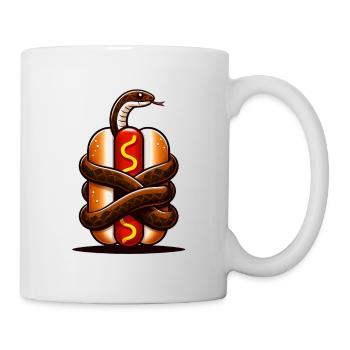 Snake Wrapped Hot Dog - Mug - white - Right