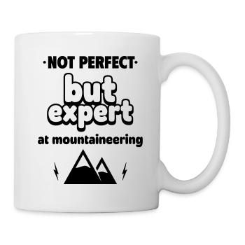 Expert at Mountaineering - Mug - white - Right