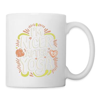 I'm Nicer After Yoga 15 - Tasse - Weiß - Rechts