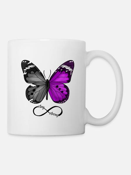Butterfly - Stay Strong - Mug - white