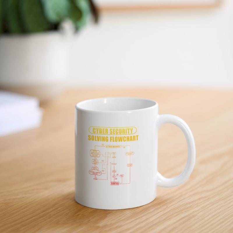 Cyber Security Solving Flowchart Mug