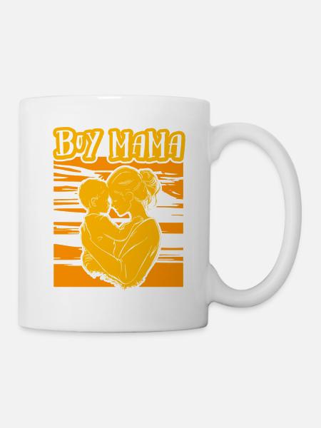 Junge Mama - Tasse - Weiß
