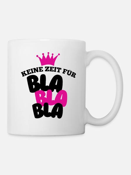 Pas le temps pour le bla bla - Mug blanc - blanc