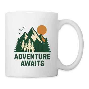 Abenteuerwald Berglandschaft - Tasse - Weiß - Rechts