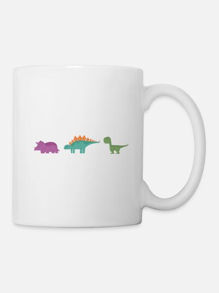 Dinos Dinosaur Kids Dinosaur Species - Mug - white