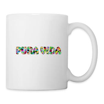 Pura Vida Sommer Sonne Meer Strand Lustige Sprüche - Tasse - Weiß - Rechts