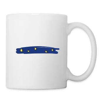 stars blue background line stroke symbol - Mug - white - Right