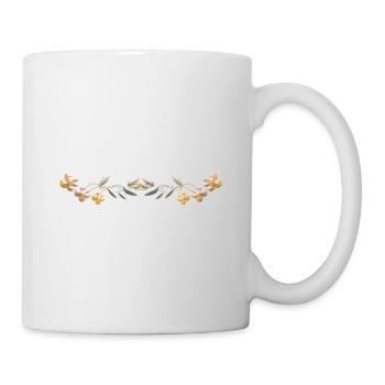 golden line silver stroke - Mug - white - Right