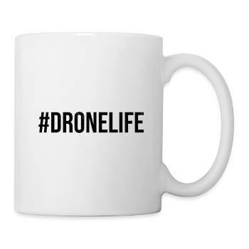 Drone Life Graphic Drone Flying Quadcopter Pilot R - Mug - white - Right