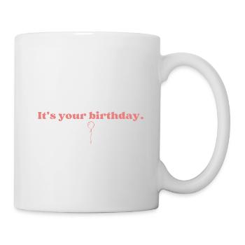 Minimalist birthday gift - Mug - white - Right