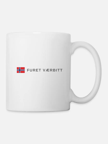Furet de Norvège mordu par les intempéries - Mug blanc - blanc