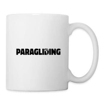 Retro Graphic Paragliding Paraglider Parachute Sky - Tasse - Weiß - Rechts