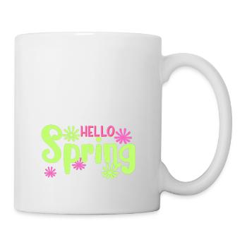 hello spring - Mug blanc - blanc - Droite