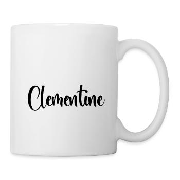 Vorname Clementine - Tasse - Weiß - Rechts