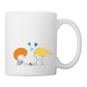 Loris & Mila rothaarig blond - Tasse - Weiß - Rechts
